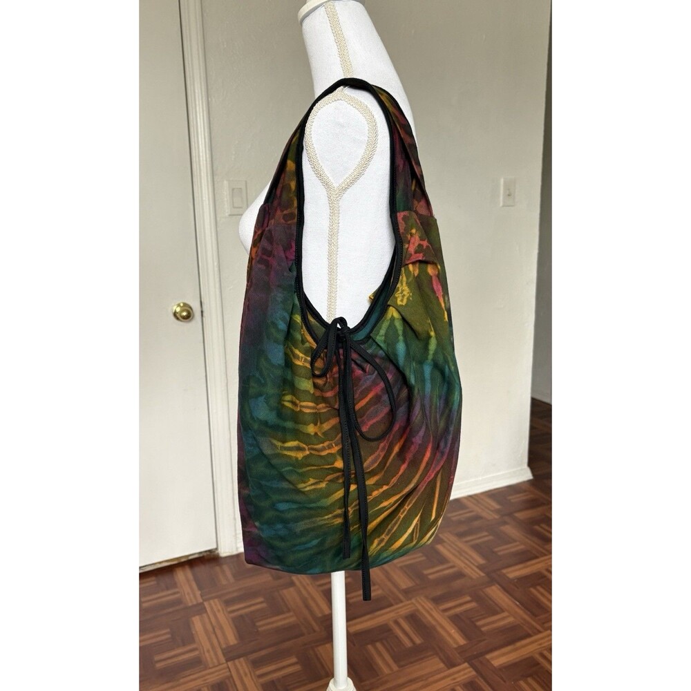 Cute Multicolored Tie Dye Zipper Boho Shoulder Bag Purse
